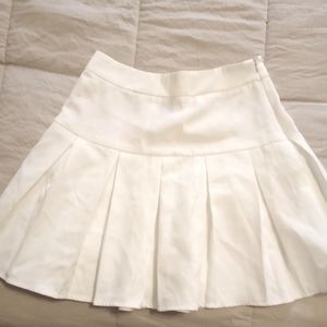 NWOT White Pleated Mini Tennis Skirt by SheIn